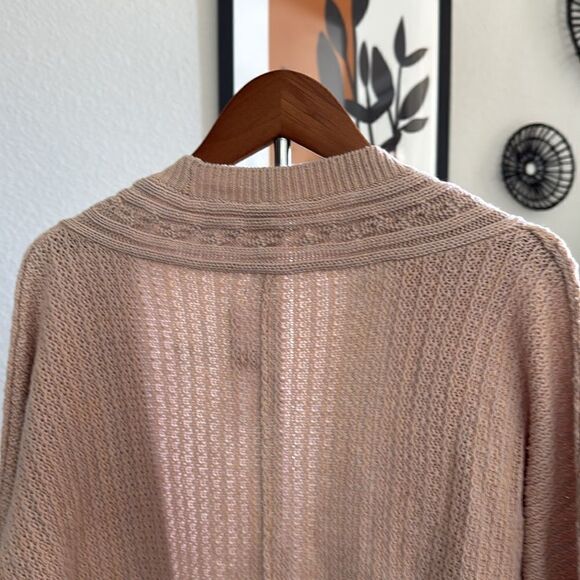 NWT Free People Moon River Cardigan Sweater Knit Cardigan Neutral Earthy Chic - Picture 9 of 13